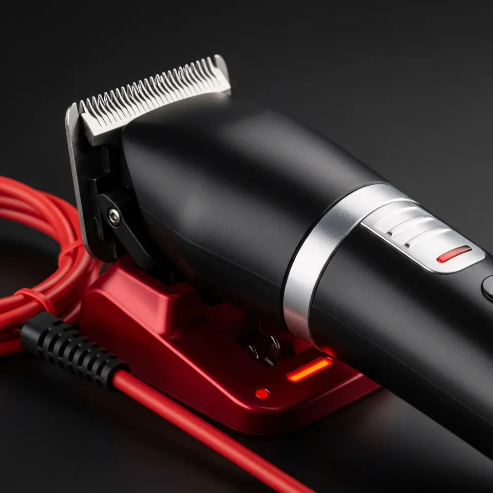 Junger Barber am Arbeitsplatz