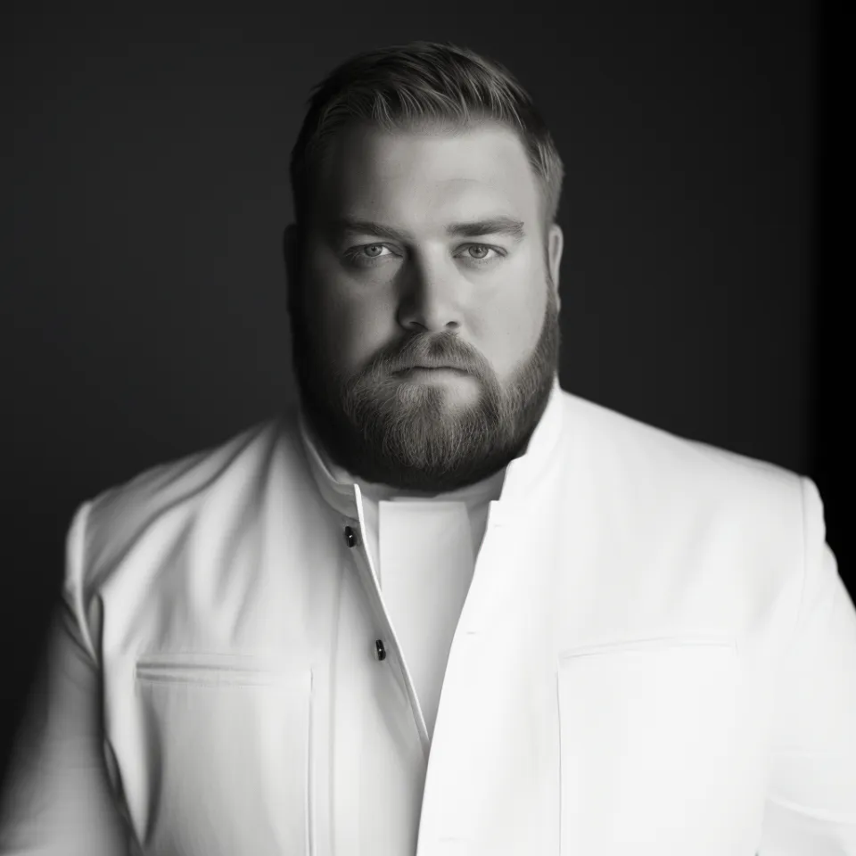 Mann mit Bart im Barbershop